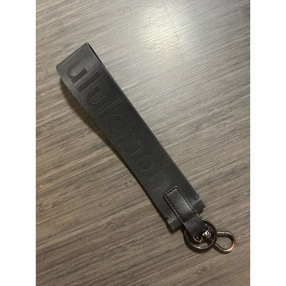 Lululemon Never Lost Keychain in black